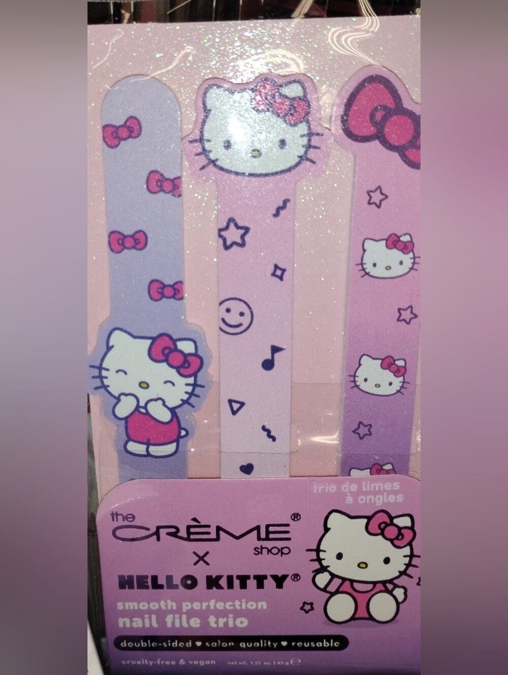 Hello Kitty Pink & Purple Nail Files -